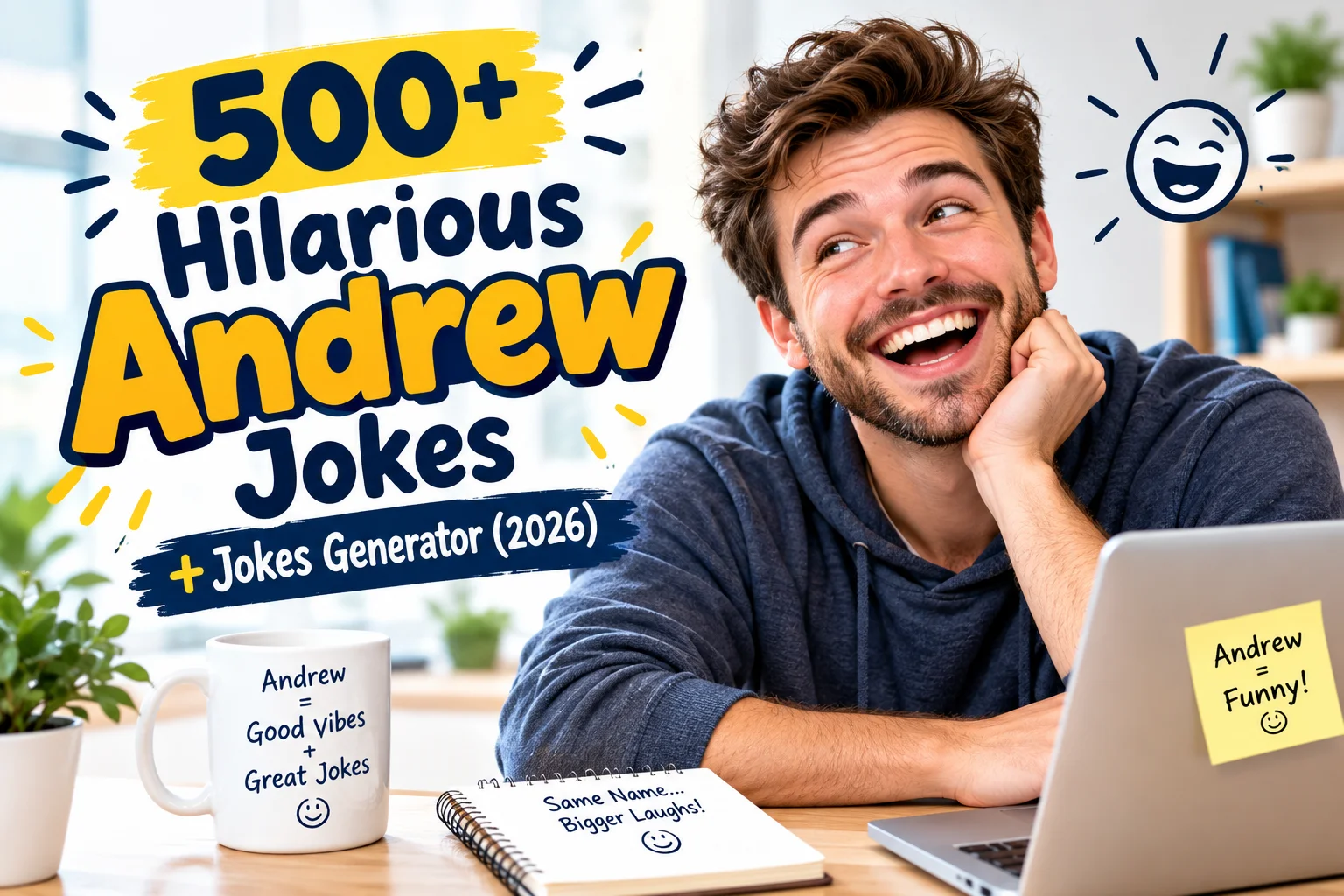 Hilarious Andrew Jokes + Jokes Generator (2026)