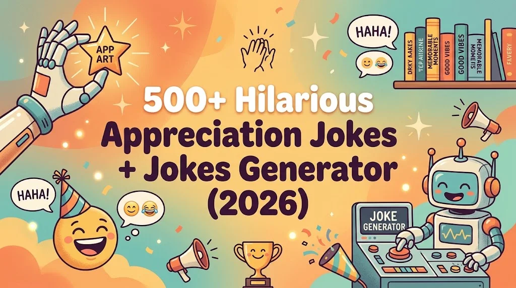 Hilarious Appreciation Jokes + Jokes Generator (2026)