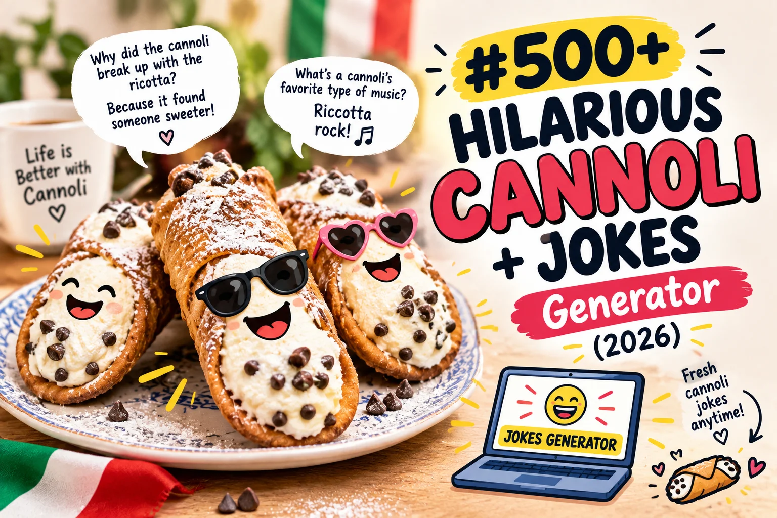 Hilarious Cannoli + Jokes Generator (2026)