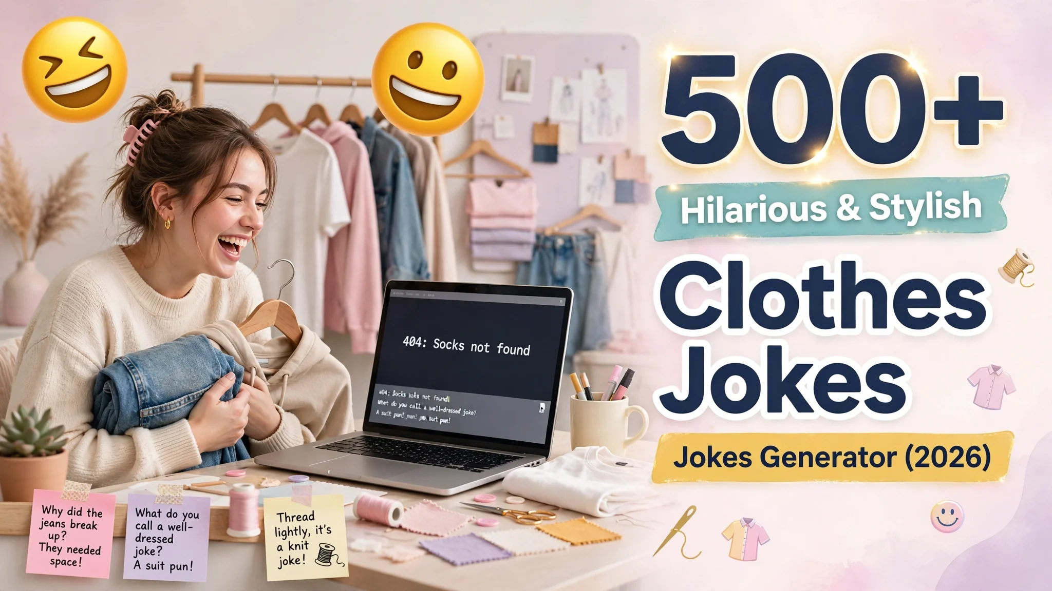 Hilarious Clothes Jokes + Jokes Generator (2026)