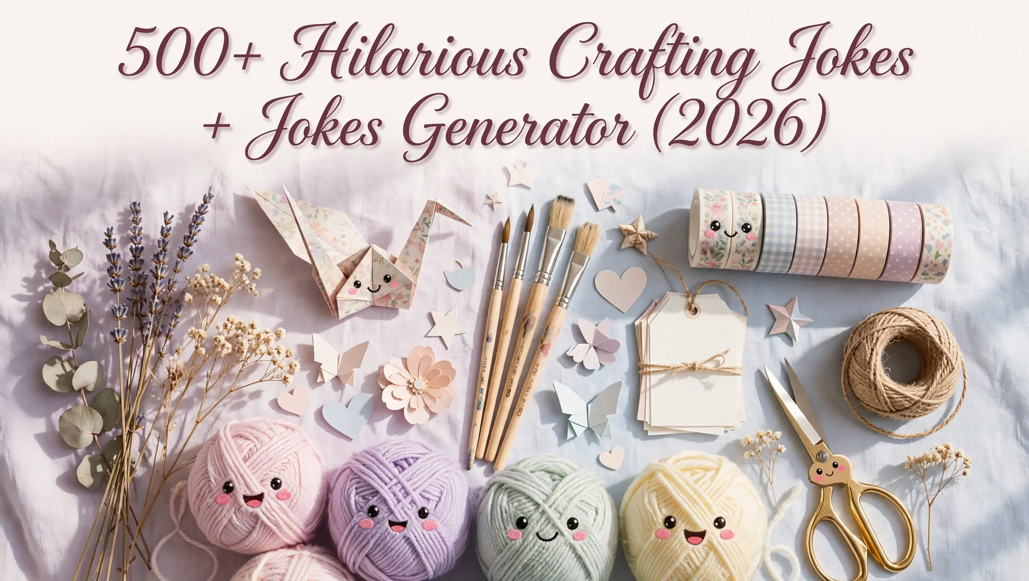 Hilarious Crafting Jokes + Jokes Generator (2026)