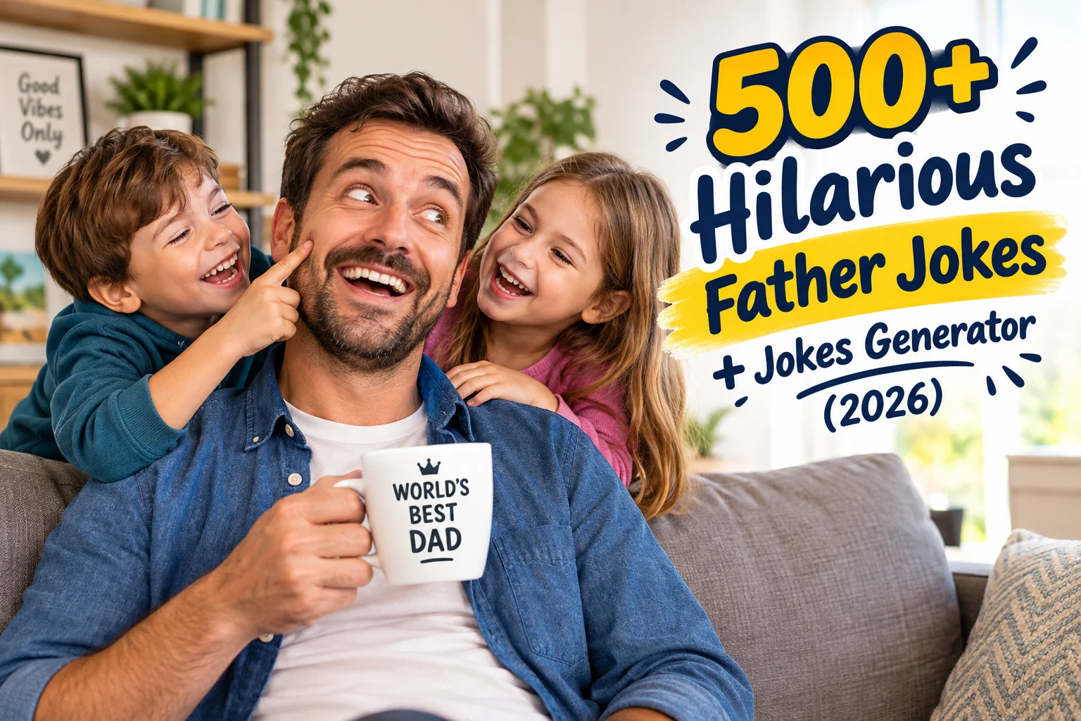Hilarious Father Jokes + Jokes Generator (2026)