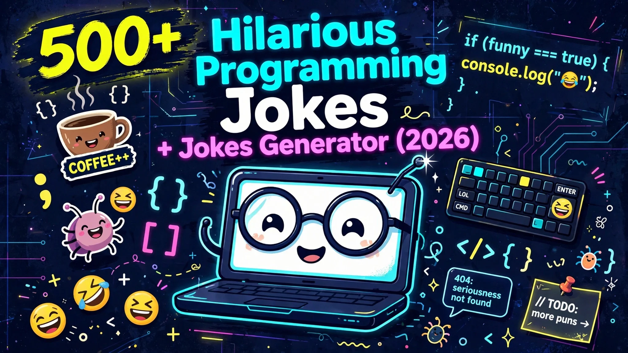 Hilarious Programming Jokes + Jokes Generator (2026)
