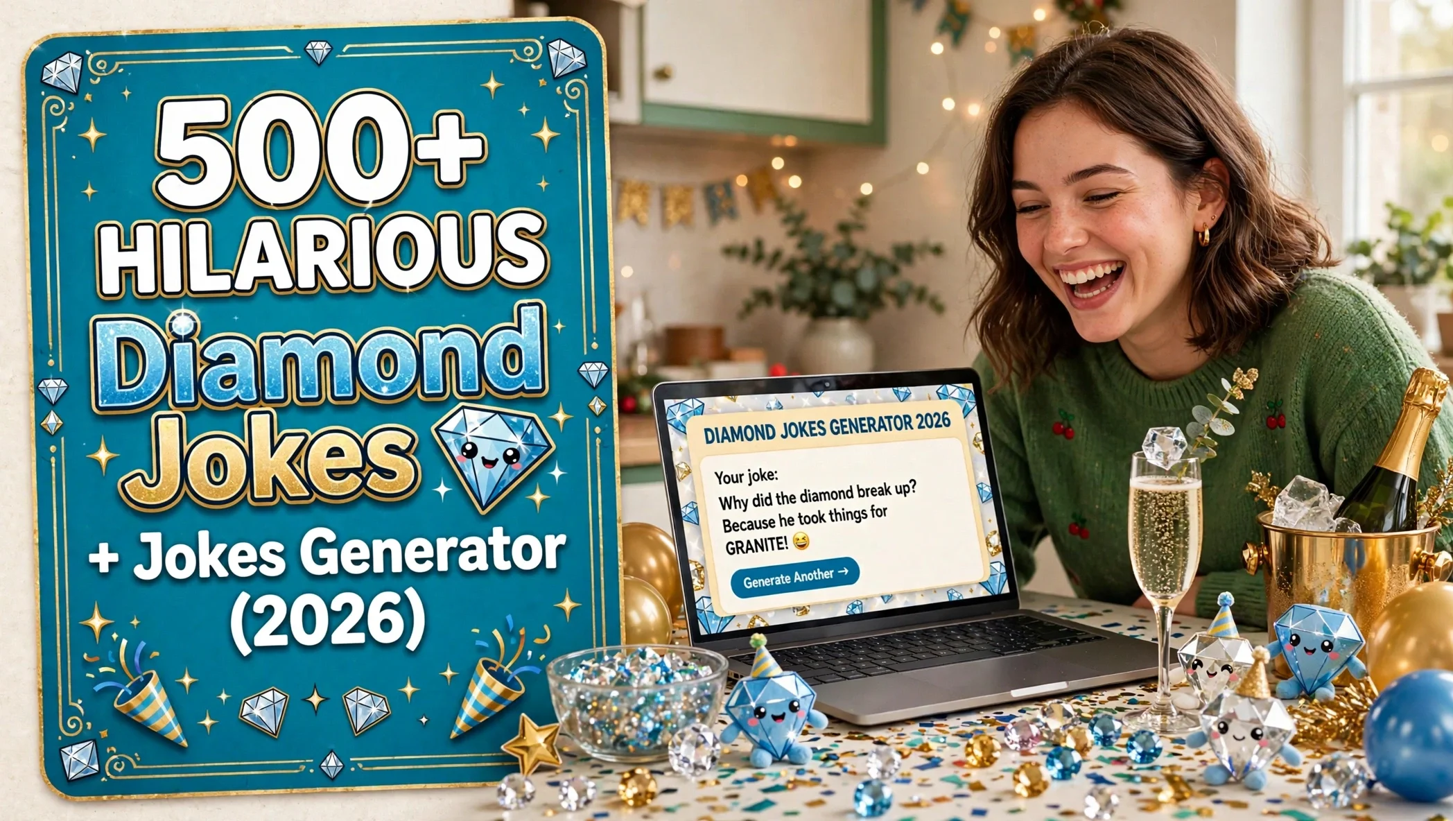 Hilarious Diamond Jokes + Jokes Generator (2026)